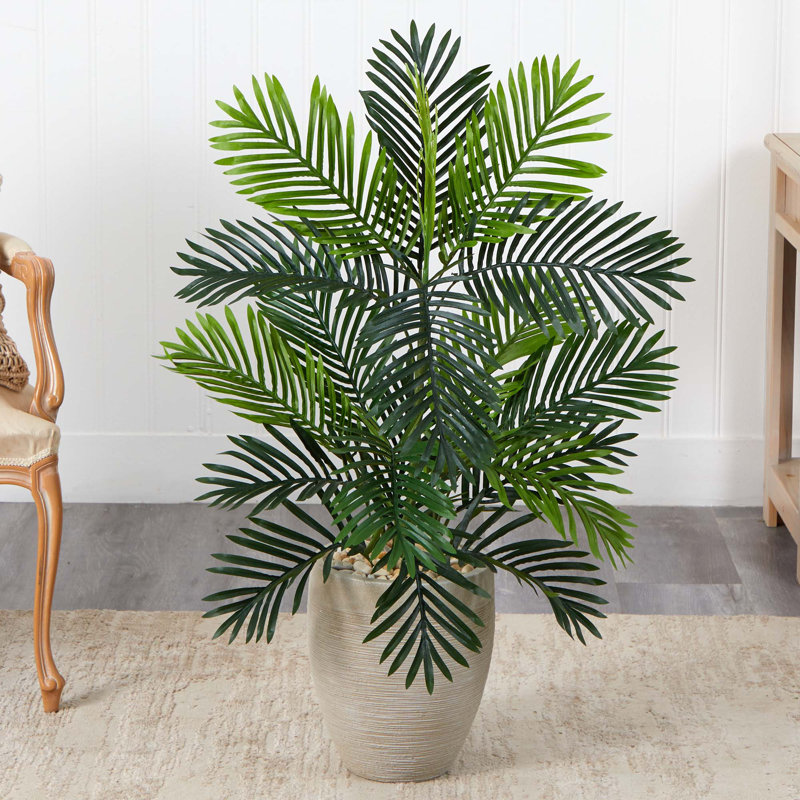 Palmier artificiel 29,5" en pot de fleurs