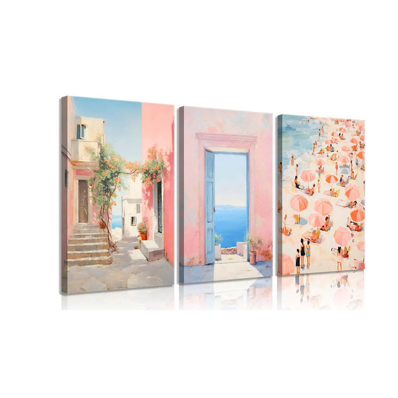3 Piece Wrapped Canvas Print, 60 cm H x 40 cm W