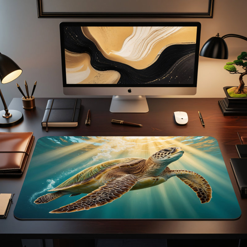 Polyester Desk Pad, 31.5x15.5