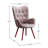 Doarnin Tufted Button Accent Chair, Single Upholstered Chair, Kitchen Dining Chair for Indoor-64388076