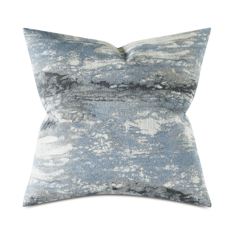 Boutique Abstract Reversible Throw Pillow, Azure
