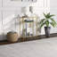Adamsville 55.9cm Glass Top Console Table-1079312190