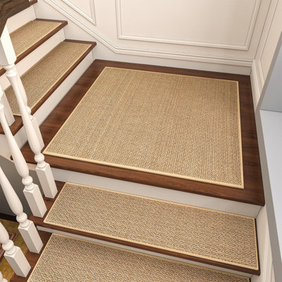 Tapis d'escalier antidérapant assorti pour marches en bois, tapis d'escalier antidérapant 30 x 30 po