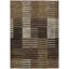 Tapis noir / brun / beige en polyester tissé à la machine Aleid-1546462722