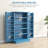 41" Kitchen Pantry Cabinet , Blue, 12 Door Shelves, 5 Shelving With Adjustable For Better Storage By Levels