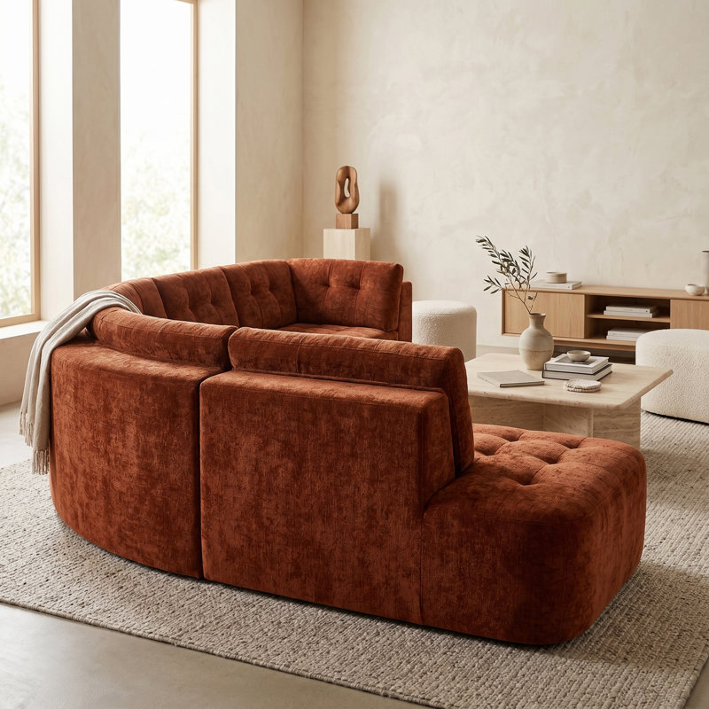 Canapé modulaire 3 pièces, Burnt Orange