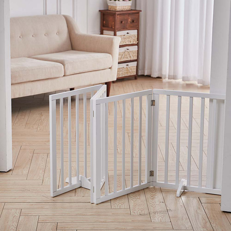 Liza Free Standing Pet Gate, White