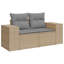 62cm Wide Patio Sofa with Cushions