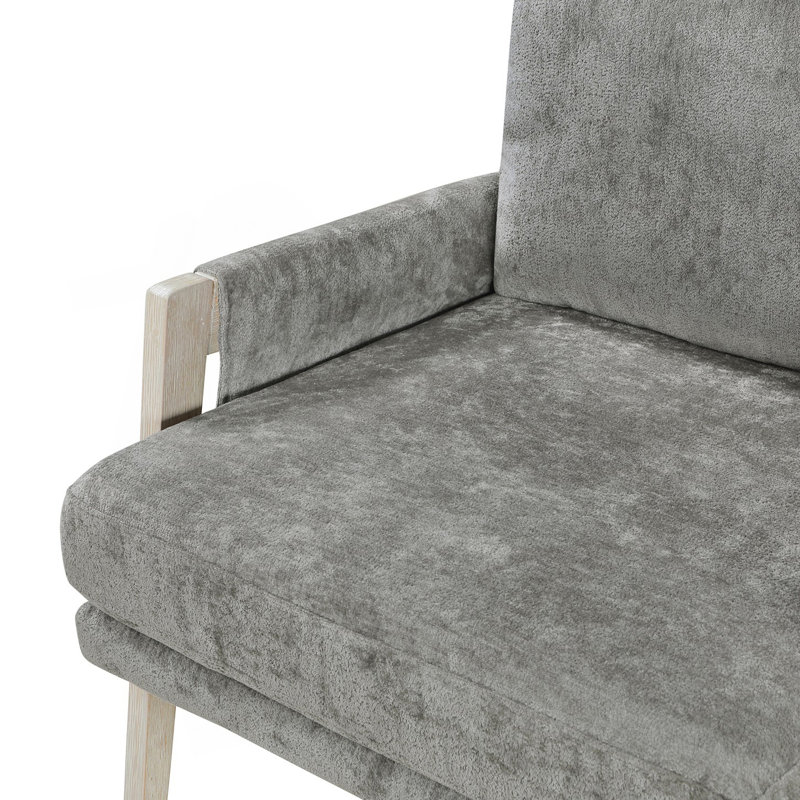 Chaise d'appoint moderne, fauteuil, chaise confortable, Gris brun