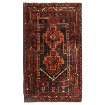 Teimani Black Rug 2'11" x 4'10"