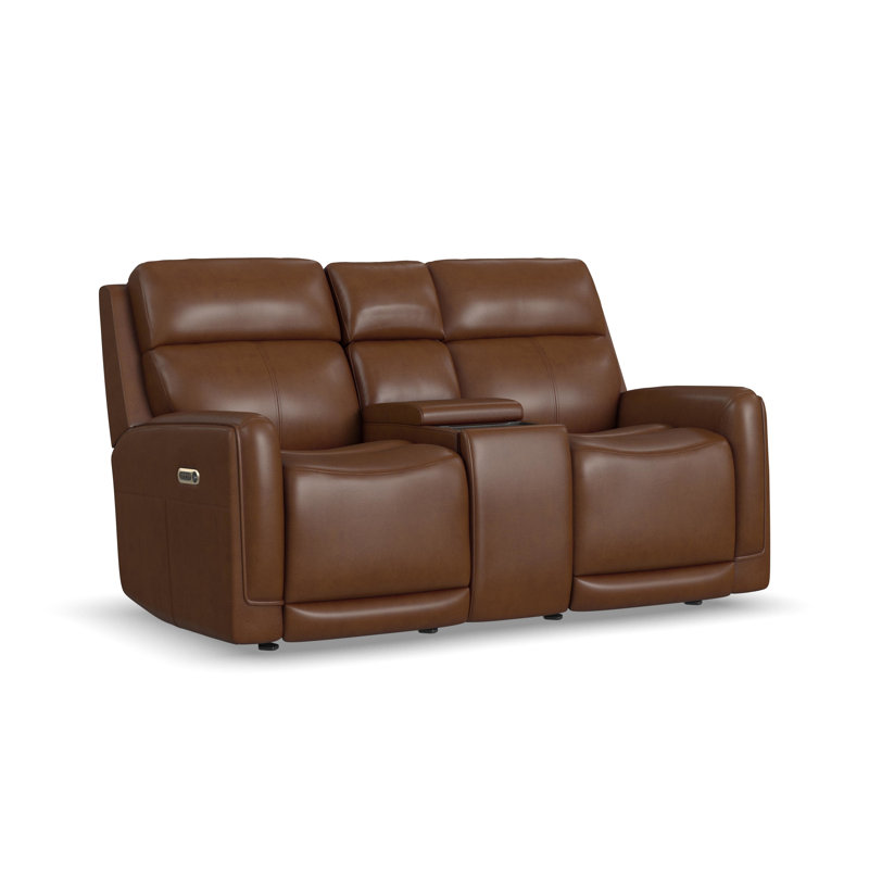 Anders Power Gliding Recliner With Power Headrest And Lumbar, Anders Tan Leather