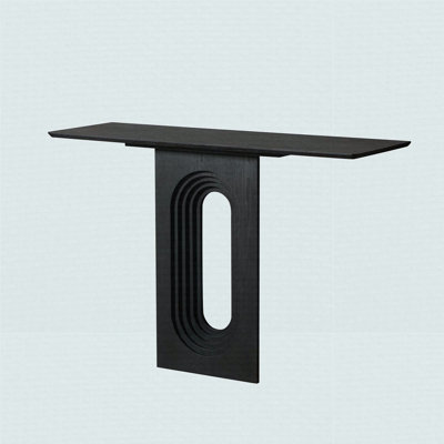 Narrow Console Table with Unique Loopback Design