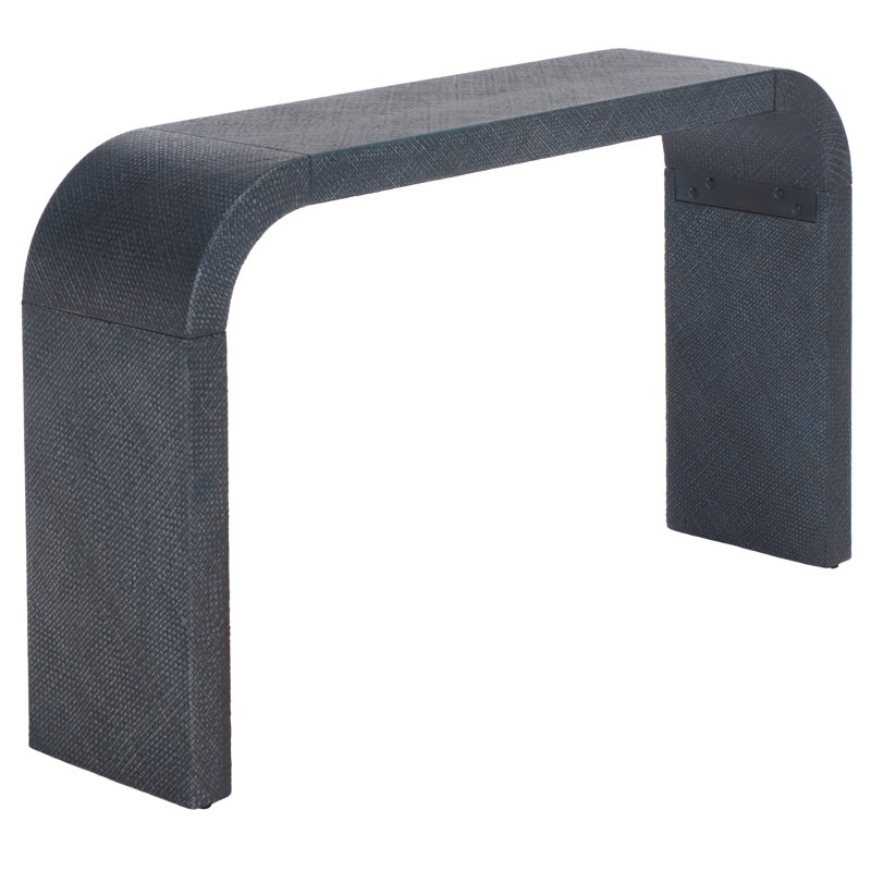 Bayu Curved Console Table, Navy