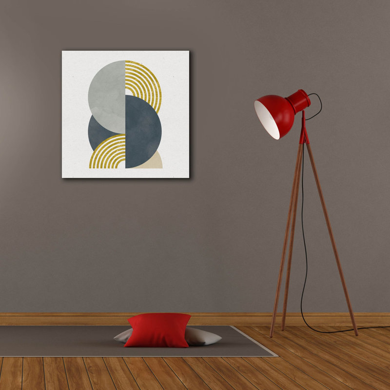 «Deco Glam 1 Sq» par Moira Hershey, art mural sur toile, H 26 po x l 26 po x P 1,5 po