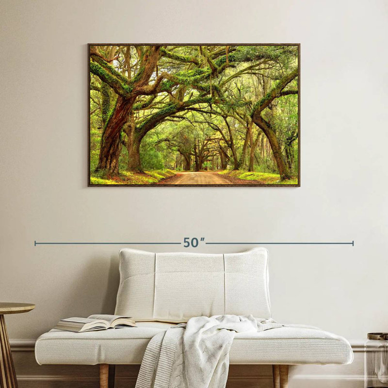 Charleston Oak Forest, Cadre flottant noyer, 40 po x 27 po