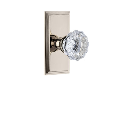 Grandeur Circulaire Rosette Single Dummy with Fontainebleau Crystal Door Knob