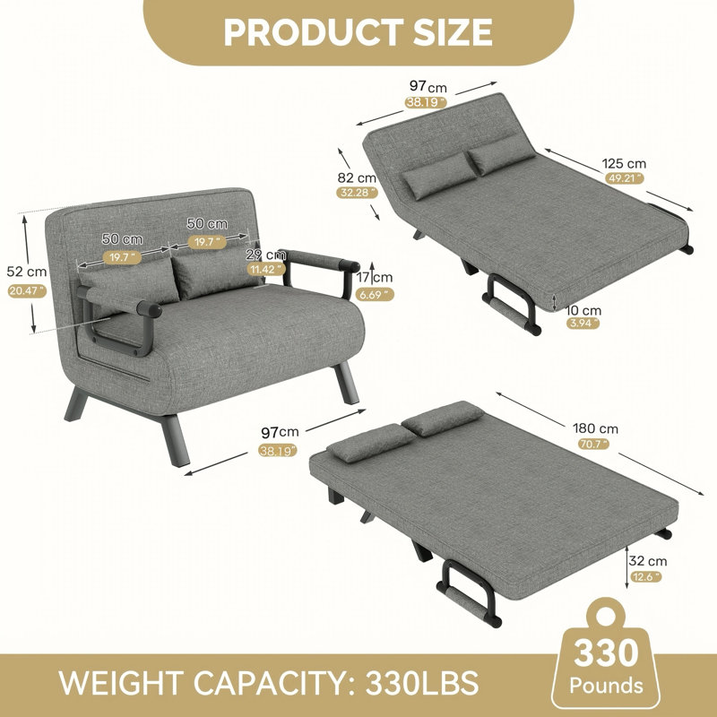 Sofa, Dark Grey