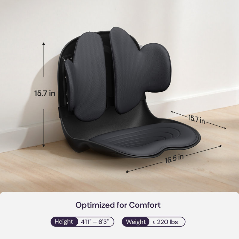 Cabesupport M3 Ergonomic Lumbar Support Seat – Adjustable Backrest, Wrap-around Cushion Design For Better Posture & Back Pain Relief
