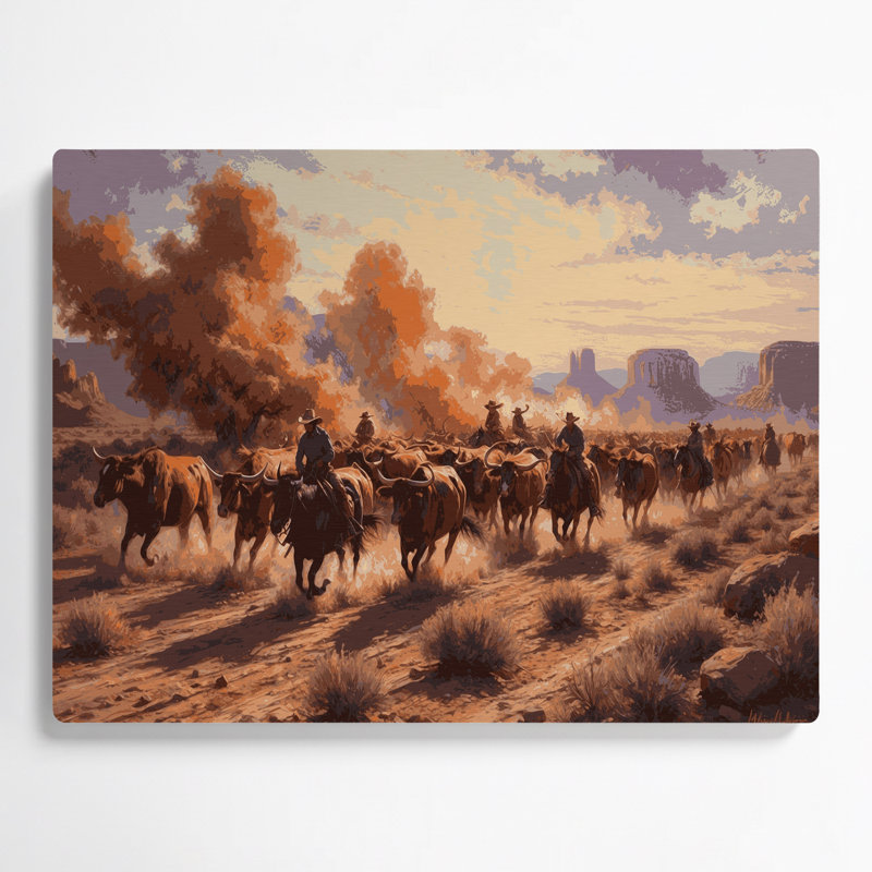Art mural en métal brun de Southwestern Cowboy, H 11 po x l 14 po
