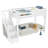 Twin Size Solid Wood Loft Bed with Built-in Wardrobe & Storage, Stairs, Bedside Shelves, Full-Length Guardrails, No Box Spring Needed, White-660676934-660676935