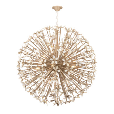 Corfu Chandelier in Ivory Coco