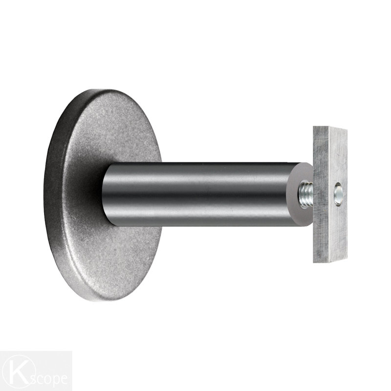 Tringle à rideaux simple en bois 2 po, Inoxydable, H 2 po x l 96 po x P 3,12 po
