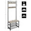 Arbre d'entrée Kinston Steel avec banc et rangement pour chaussures-1967303393