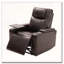 Fauteuil inclinable électrique en faux cuir avec port de charge USB, rangement pour bras cachés et 2 porte-gobelets pratiques-1905471693
