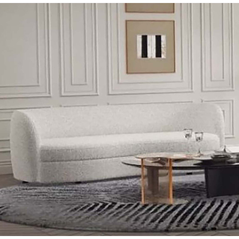Birl Upholstered 82.5'' Sofa, Off-White Boucle