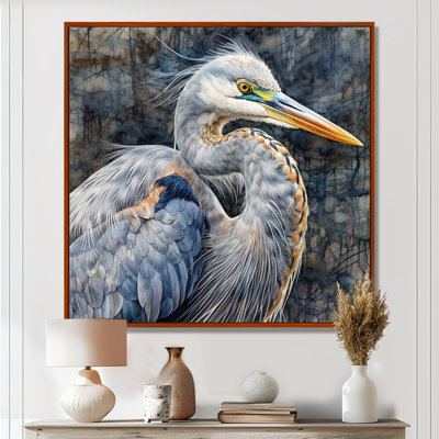 Heron Waterbird I - Heron, art mural
