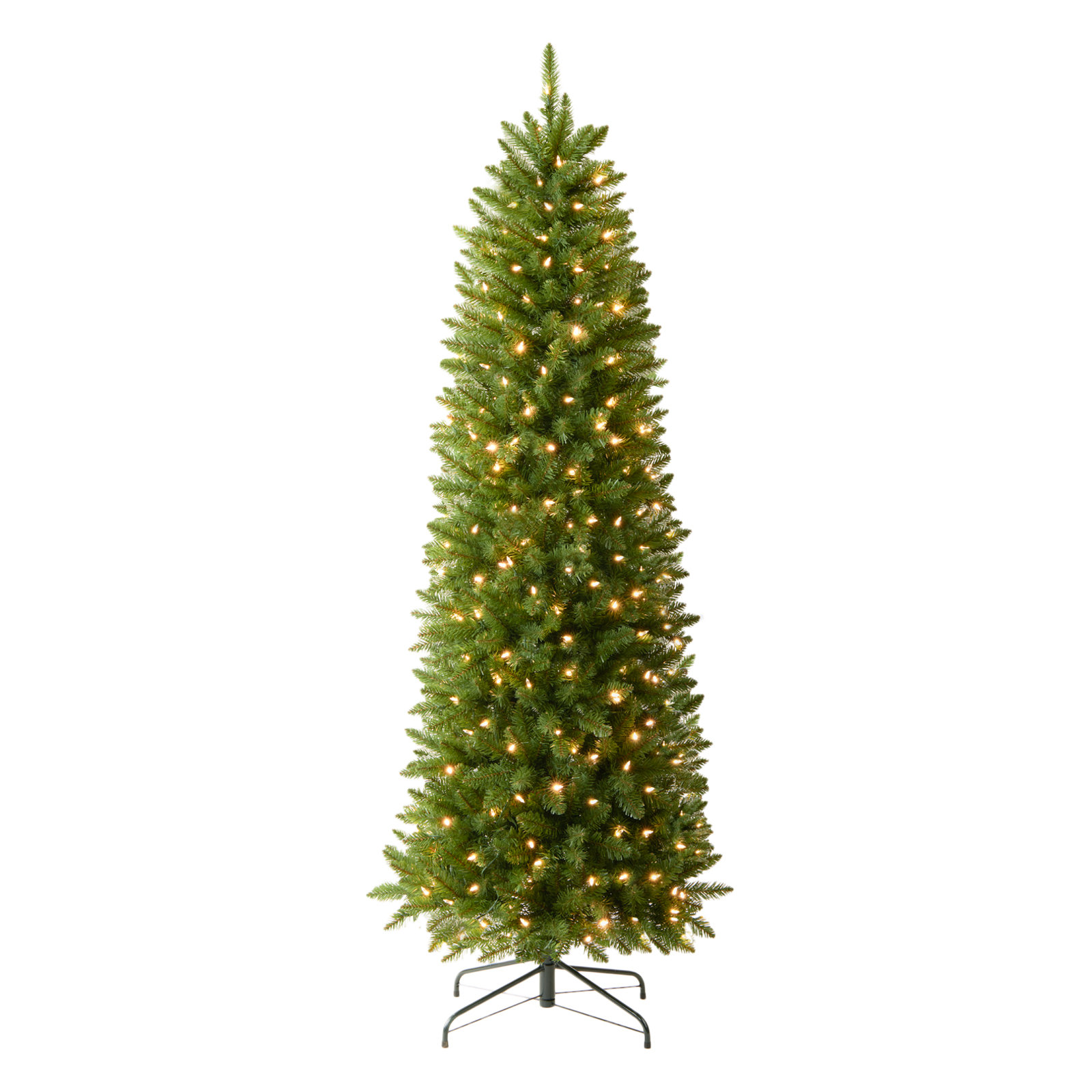 Lighted Artificial Spruce Christmas Tree, 6.5', Multicolored