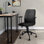 Chaise de bureau en similicuir noir