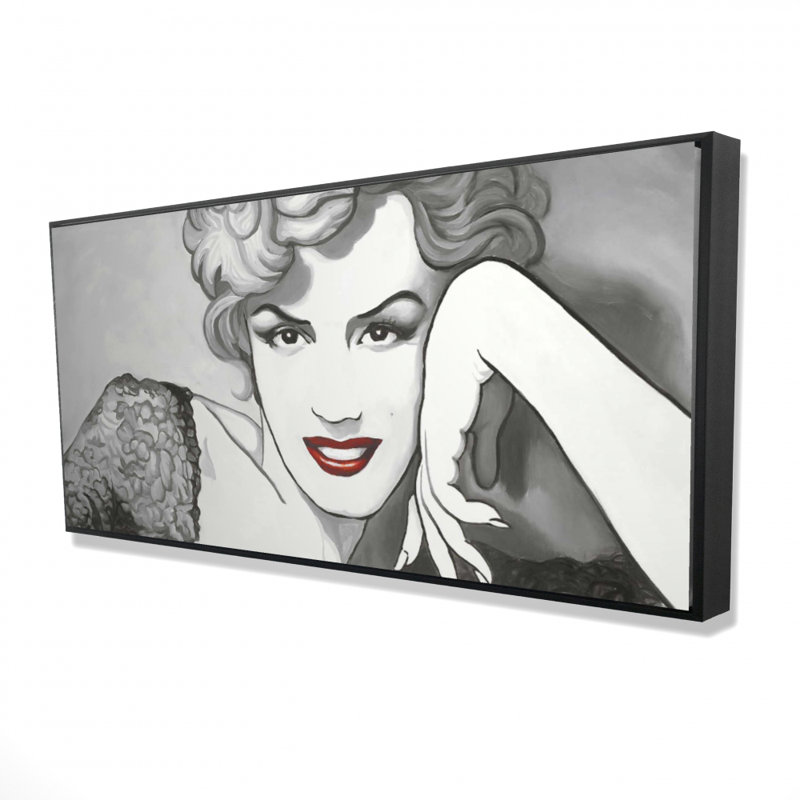 Toile avec cadre rétro Marilyn Monroe | Décoration intérieure
