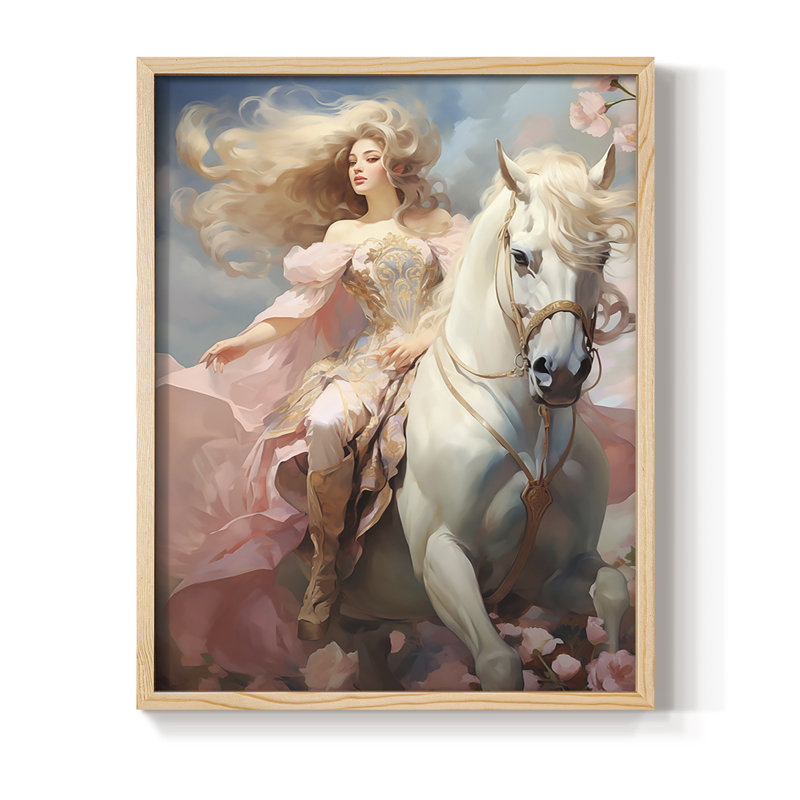 Reproduction encadrée WOMEN Series CMXLV - bois massif, Naturel, H 11 po x l 9 po