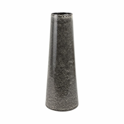 Ceramic Vase With Textured Two-Tone Design