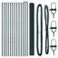 150cm H x 2500cm W Powder-Coated Steel Fencing Kits