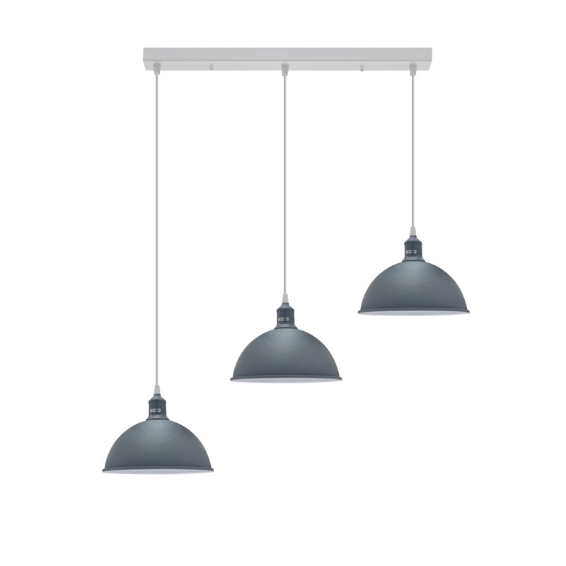 Labeeb 3 - Light Kitchen Island Pendant, Grey