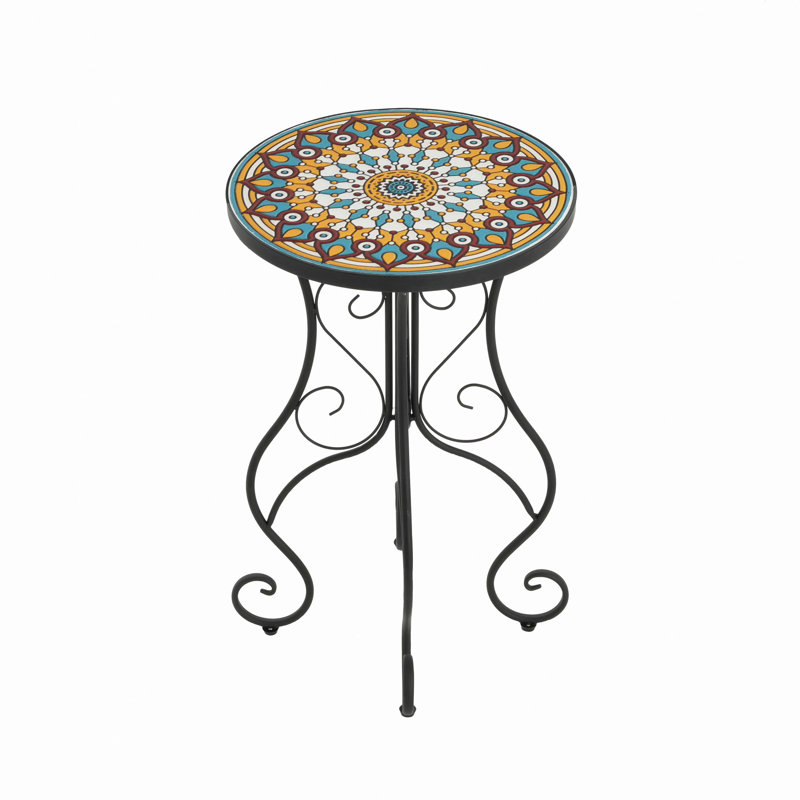 Micheal Ceramic Top Side Table