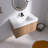  Lavenia 36" Modern Wall Mounted Bathroom Vanity with Resin Sink, Soft-Close Doors-421509641-421509645