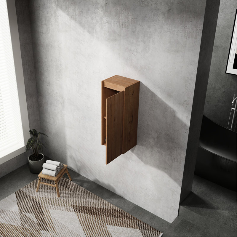 Armoire murale de salle de bain 12 "avec armoire de style contemporain, montée pour une charmante baignoire