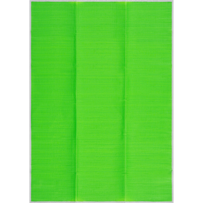 Kristofer Contemporary Solid Green Polypropylene Rectangle Area Rug, Rectangle 4' x 5'11"