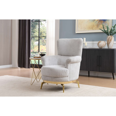 Zoe Modern Style Chair Made With Wood And Gold Accents In Grey  Same