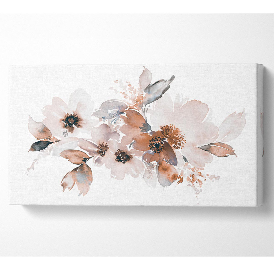 Dimauro Blush Peach Flowers - Kunstdrucke auf Leinwand