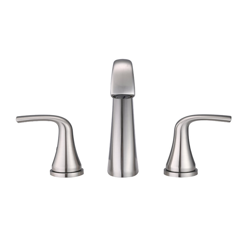 8 in. Widespread Double-Handle High-Arc Bathroom Faucet, Brushed Nickel