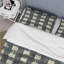 Ensemble de housse de couette Mid-Century noir et gris Gingham III-109173155