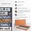 «Lake House Rules», impression sur toile-92761299