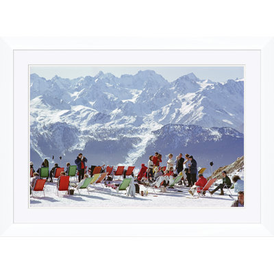 Lounging In Verbier Print by Slim Aarons