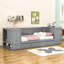 Lit de jour 2 tiroirs en bois avec couchette et cabines et station de charge-808678496