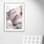 Mist Bubbles II' Blush Framed Watercolor Painting Print