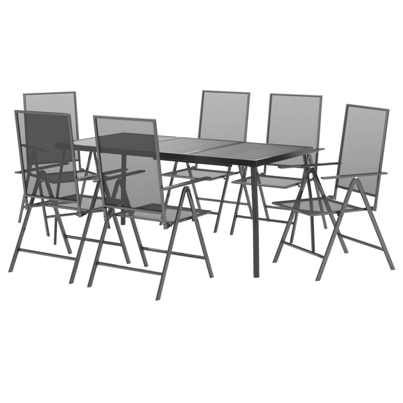 Ensemble repas extérieur pour 6 personnes Luvina, L 65 po x l 31,5 po x H 28,3 po